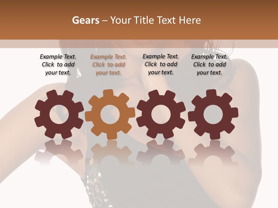 Young Woman Beautiful PowerPoint Template