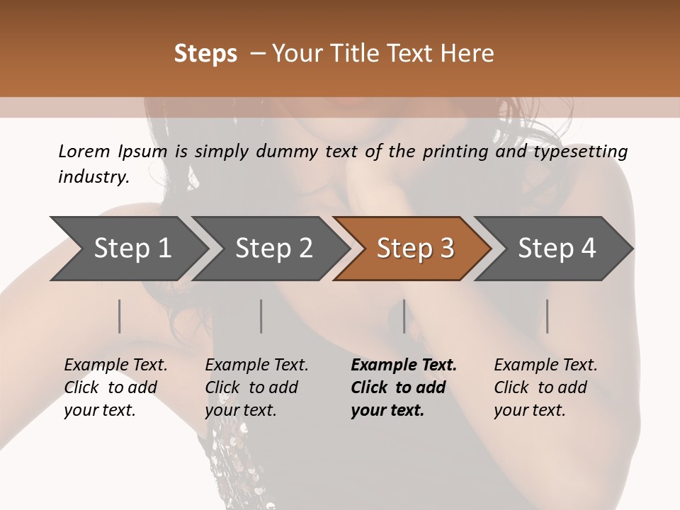 Young Woman Beautiful PowerPoint Template
