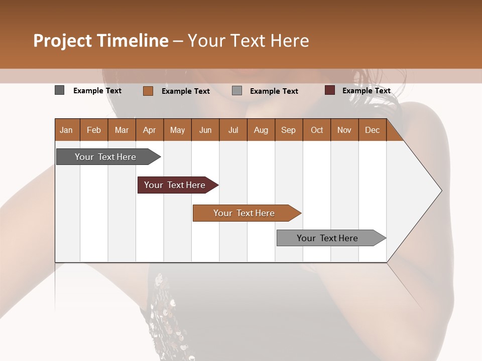 Young Woman Beautiful PowerPoint Template