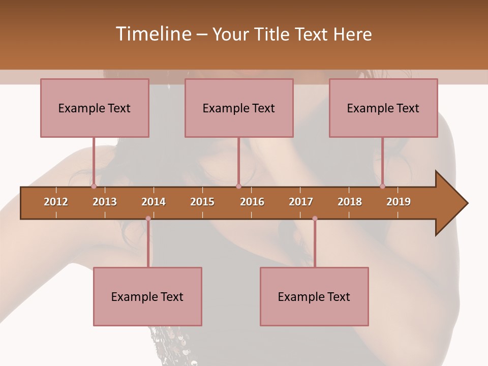 Young Woman Beautiful PowerPoint Template