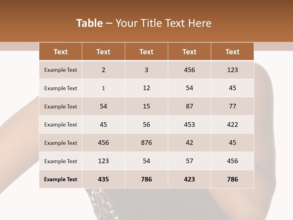 Young Woman Beautiful PowerPoint Template