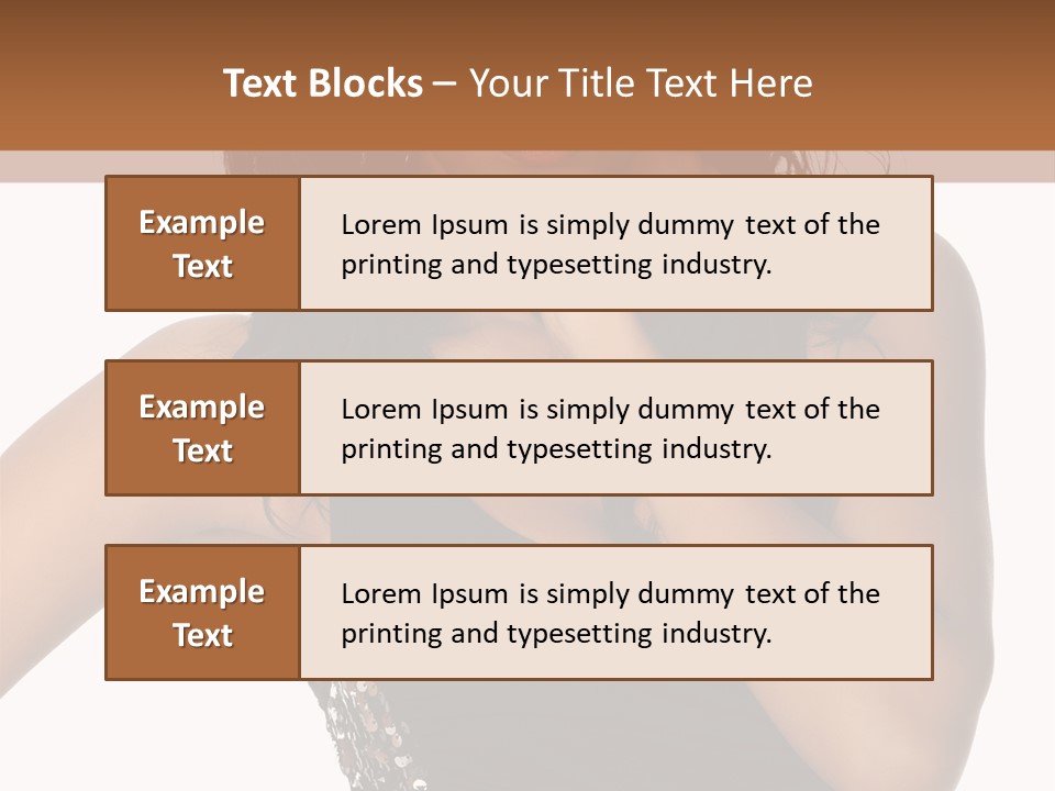 Young Woman Beautiful PowerPoint Template