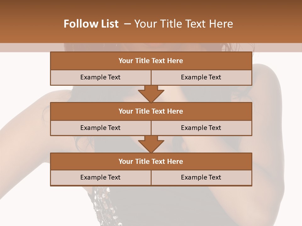 Young Woman Beautiful PowerPoint Template