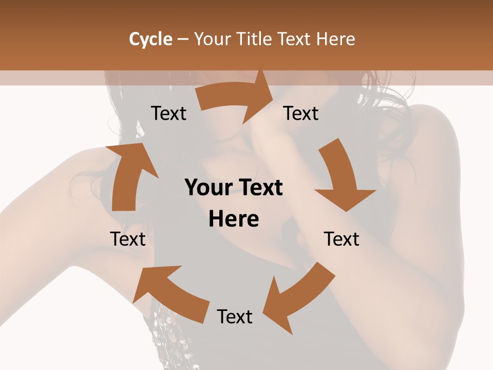 Young Woman Beautiful PowerPoint Template