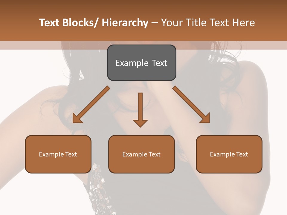 Young Woman Beautiful PowerPoint Template