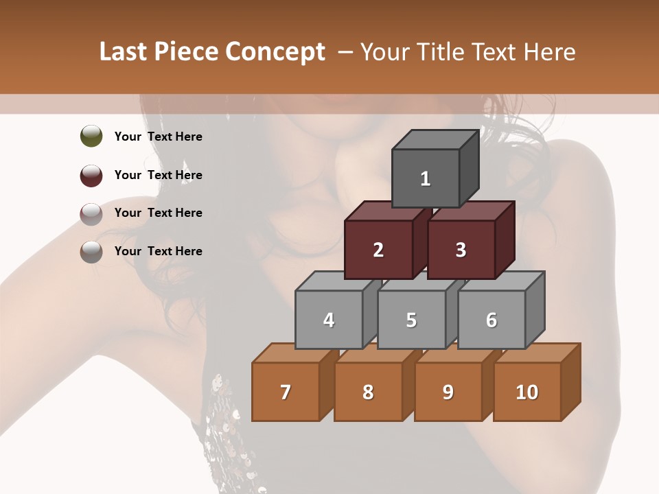 Young Woman Beautiful PowerPoint Template