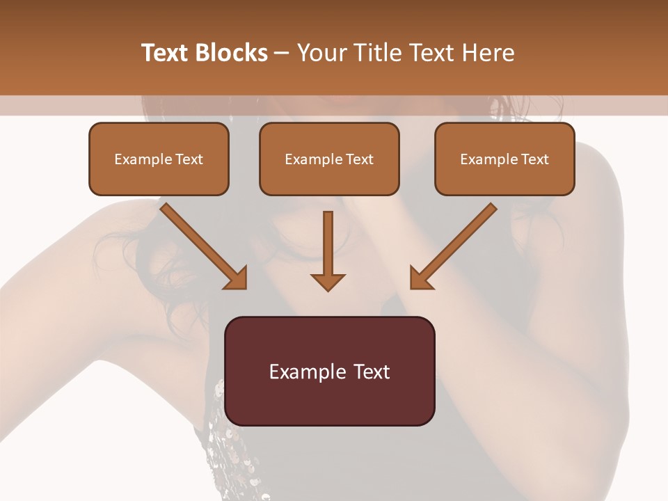 Young Woman Beautiful PowerPoint Template