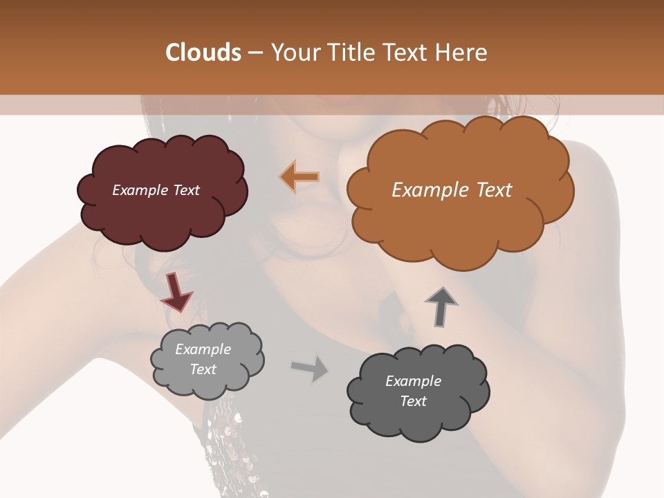 Young Woman Beautiful PowerPoint Template