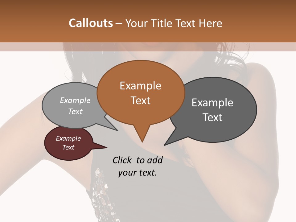 Young Woman Beautiful PowerPoint Template