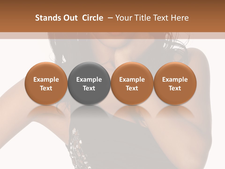 Young Woman Beautiful PowerPoint Template