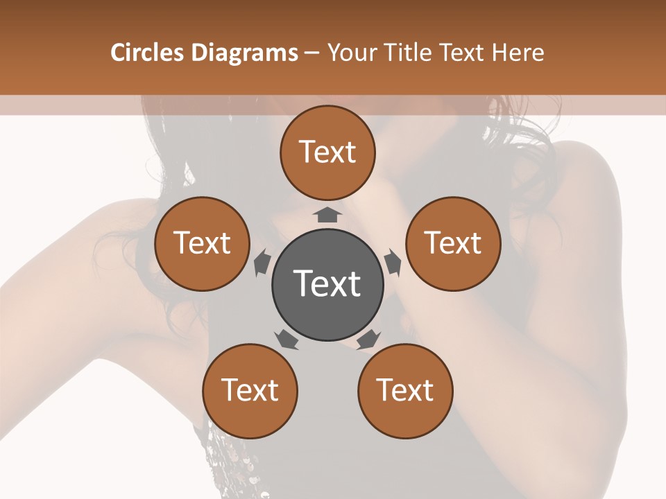 Young Woman Beautiful PowerPoint Template