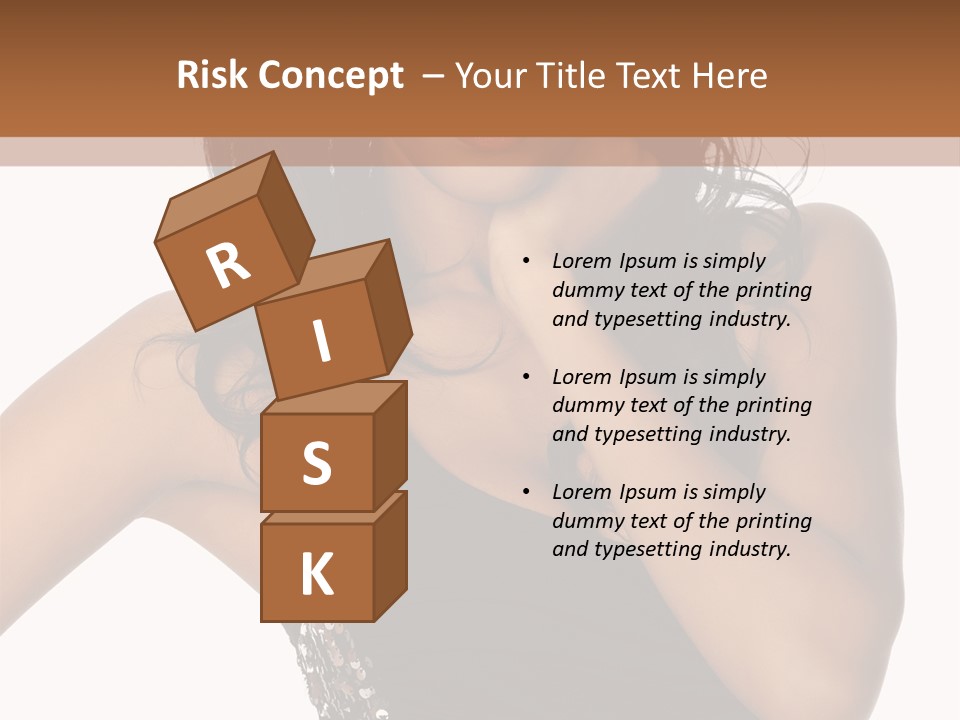 Young Woman Beautiful PowerPoint Template