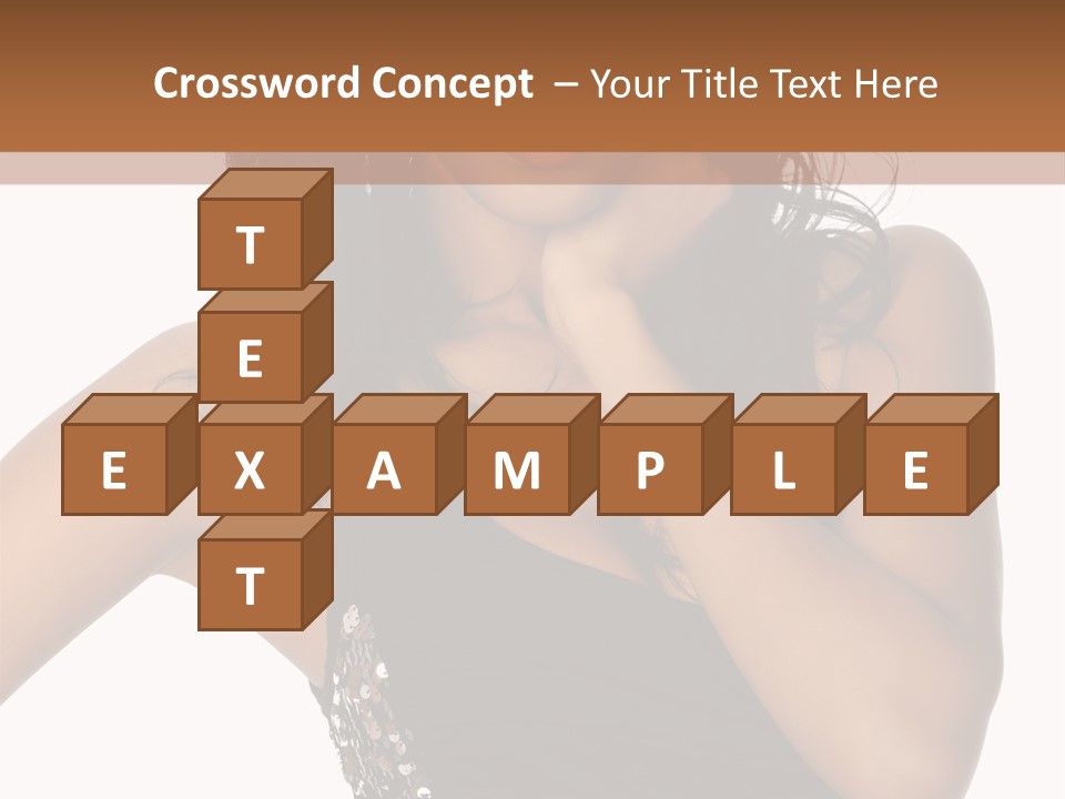 Young Woman Beautiful PowerPoint Template