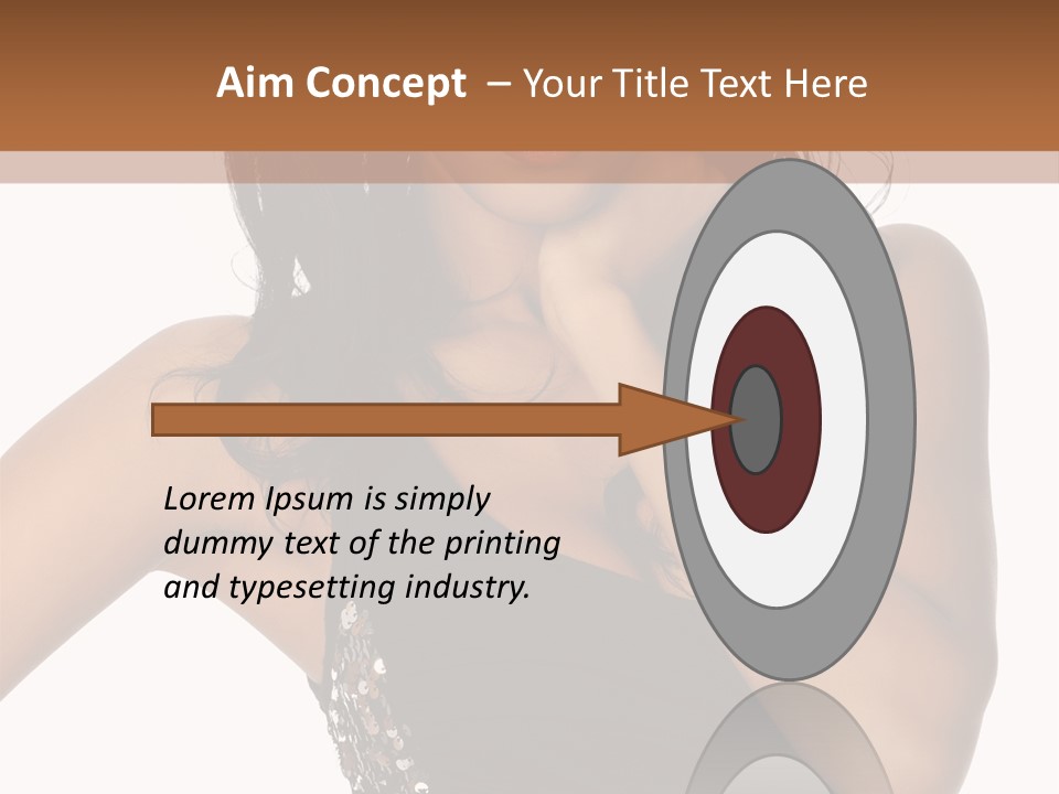 Young Woman Beautiful PowerPoint Template