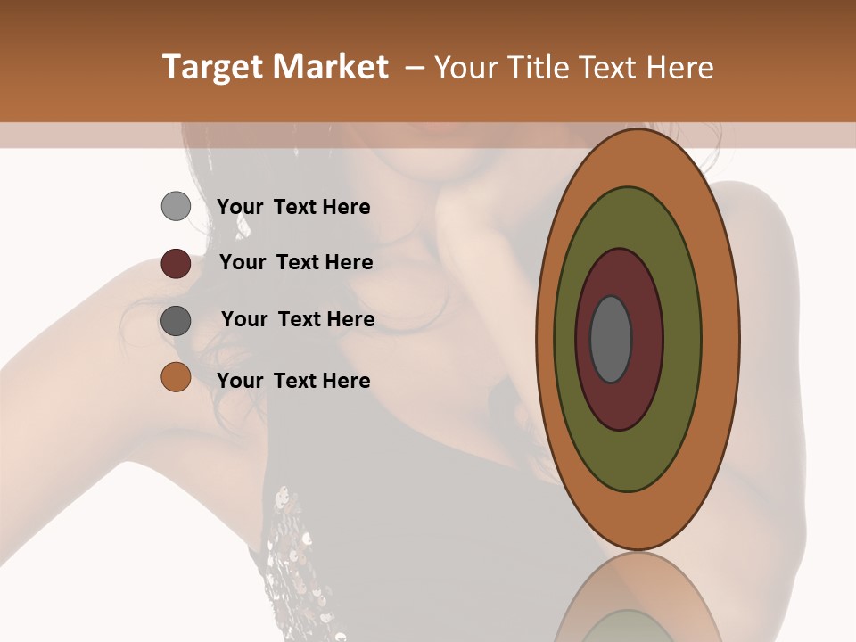 Young Woman Beautiful PowerPoint Template