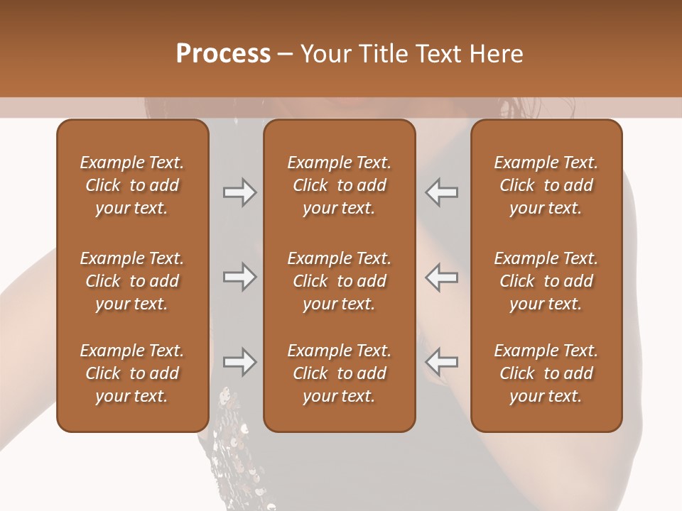 Young Woman Beautiful PowerPoint Template