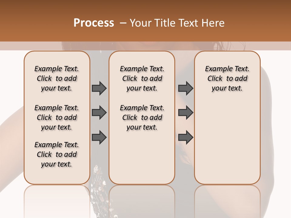 Young Woman Beautiful PowerPoint Template