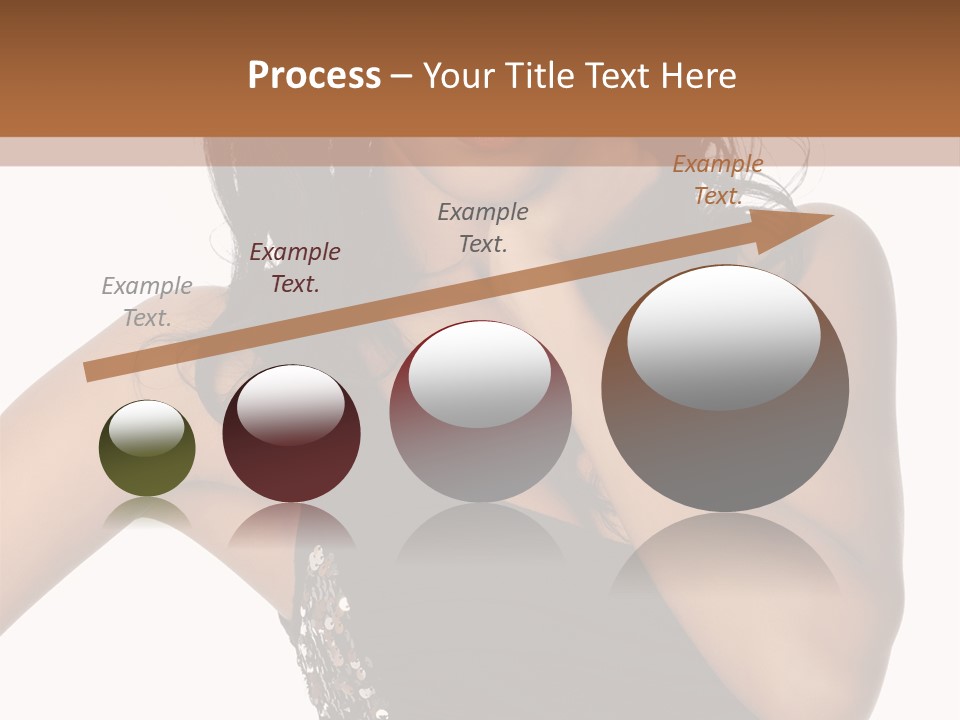 Young Woman Beautiful PowerPoint Template