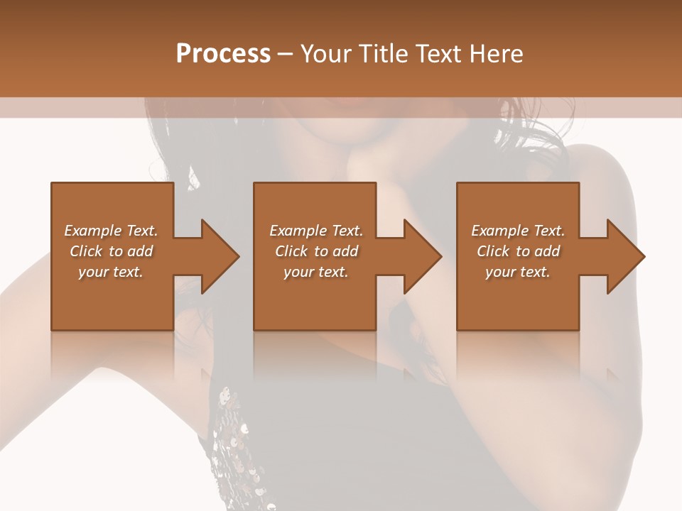 Young Woman Beautiful PowerPoint Template