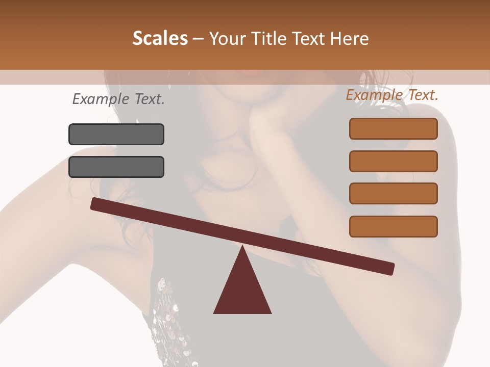 Young Woman Beautiful PowerPoint Template