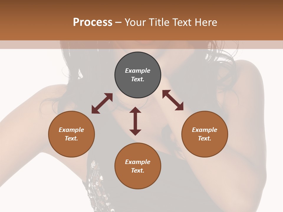 Young Woman Beautiful PowerPoint Template