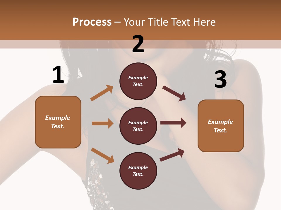 Young Woman Beautiful PowerPoint Template