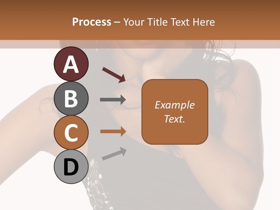 Young Woman Beautiful PowerPoint Template