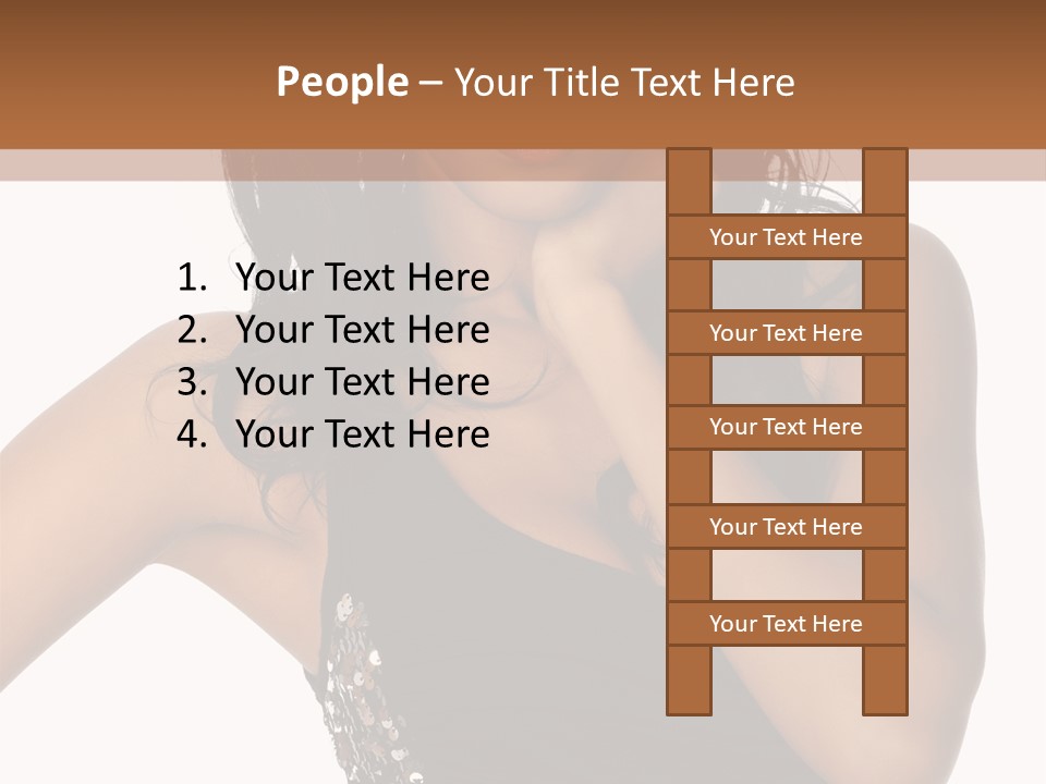 Young Woman Beautiful PowerPoint Template