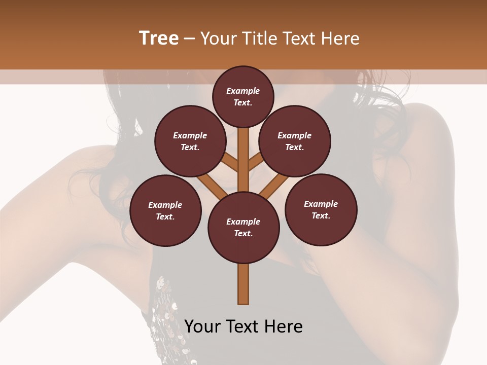 Young Woman Beautiful PowerPoint Template