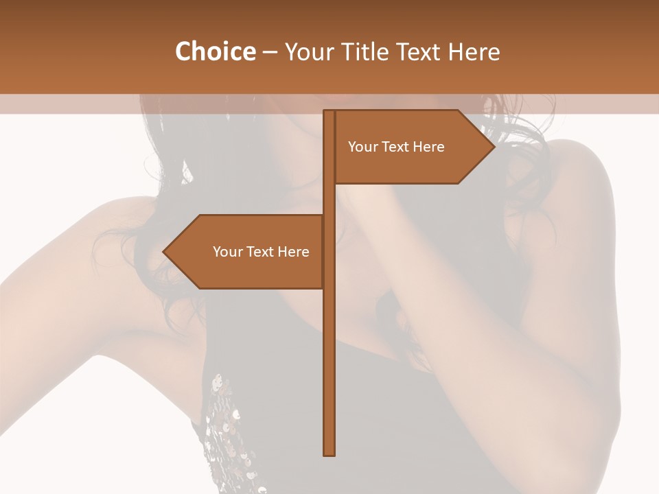 Young Woman Beautiful PowerPoint Template