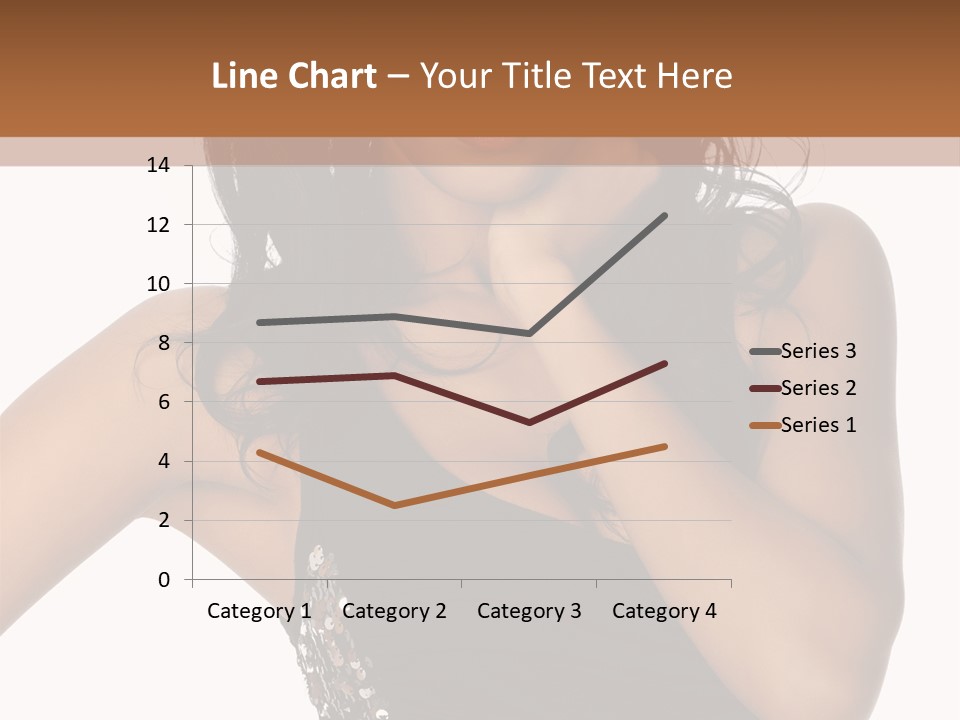 Young Woman Beautiful PowerPoint Template