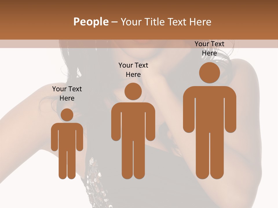 Young Woman Beautiful PowerPoint Template