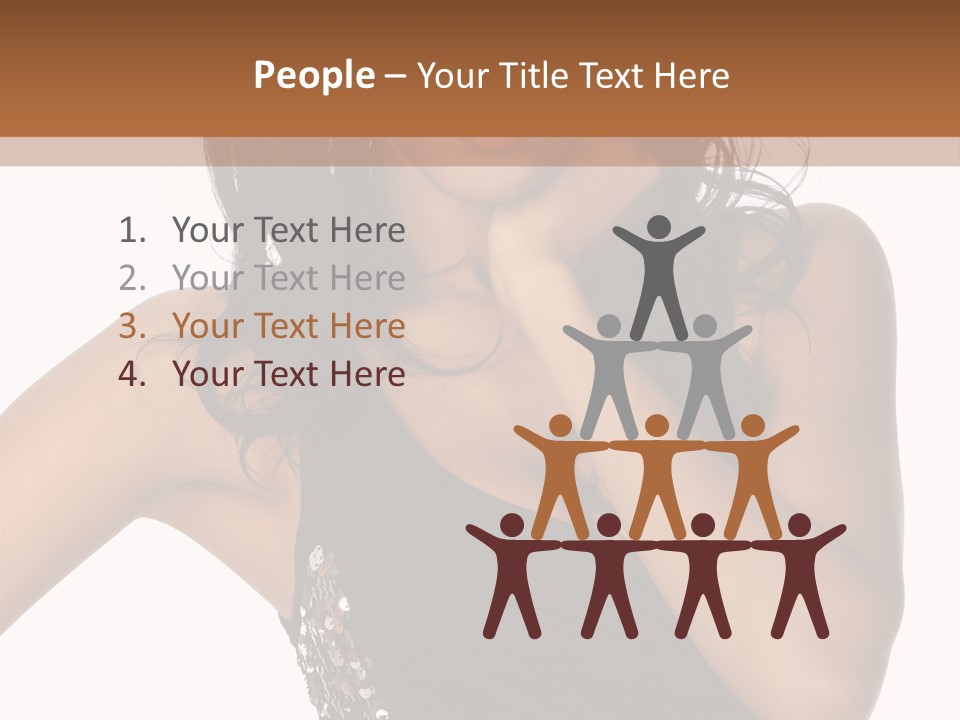 Young Woman Beautiful PowerPoint Template