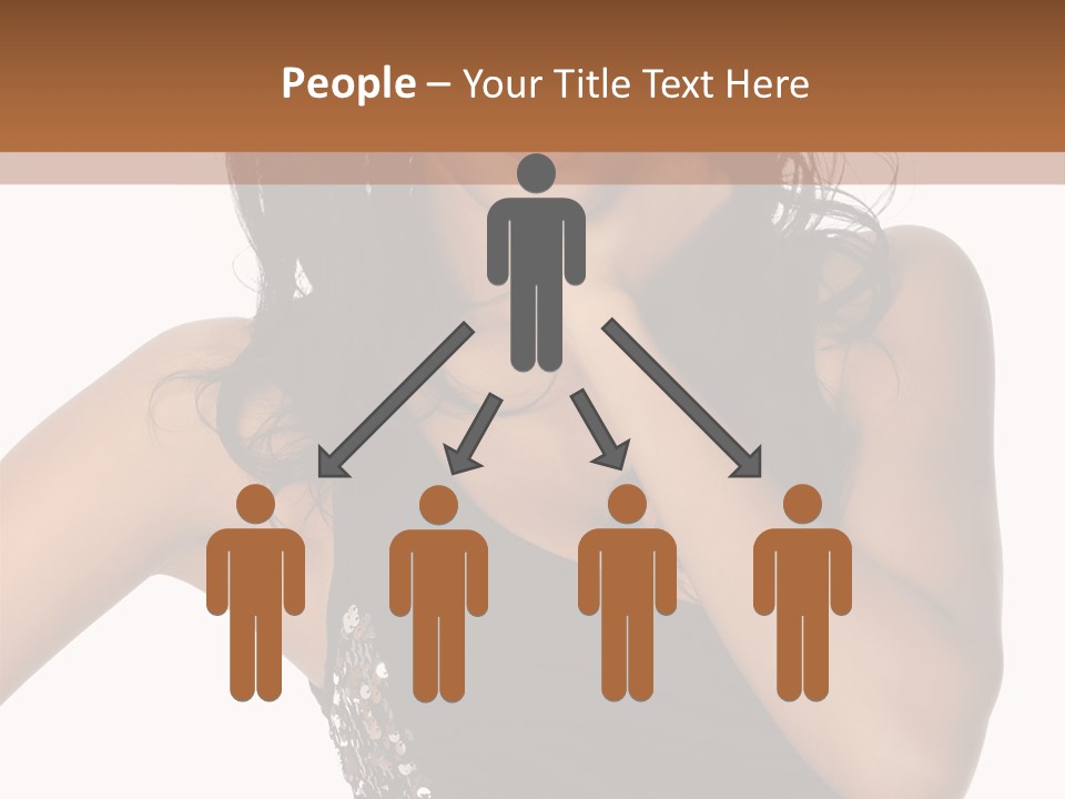 Young Woman Beautiful PowerPoint Template