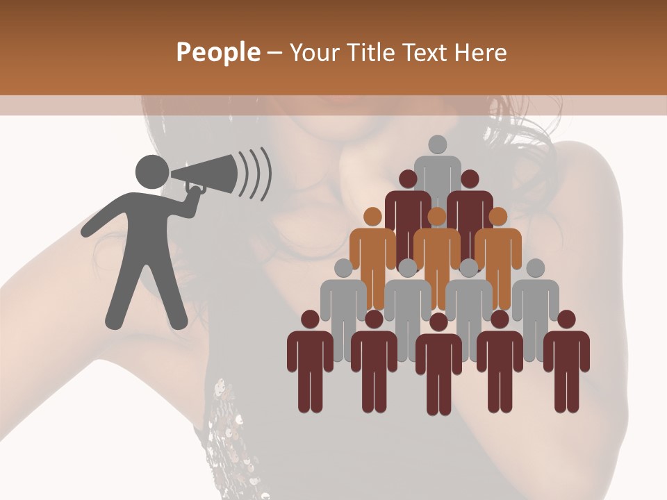 Young Woman Beautiful PowerPoint Template