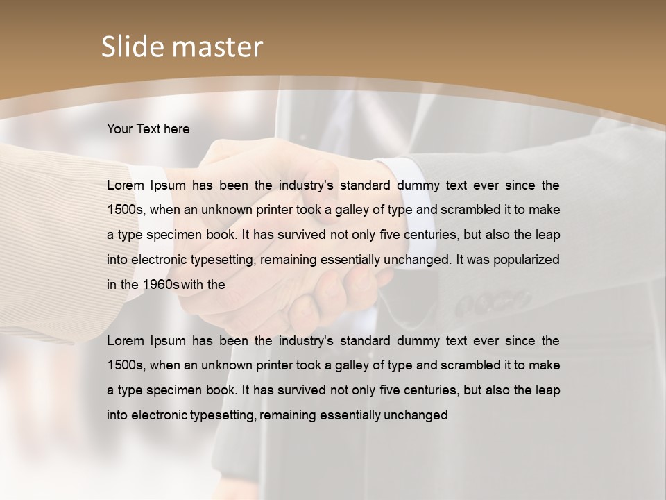 Corporate Success Greet PowerPoint Template