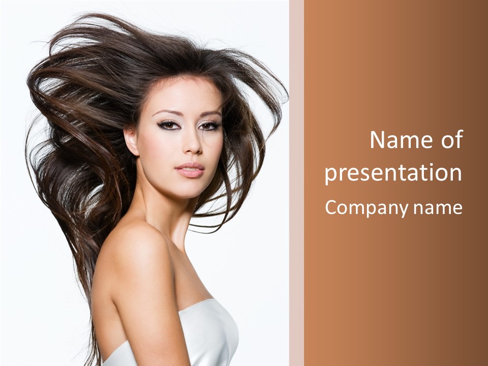 Woman One Straight PowerPoint Template