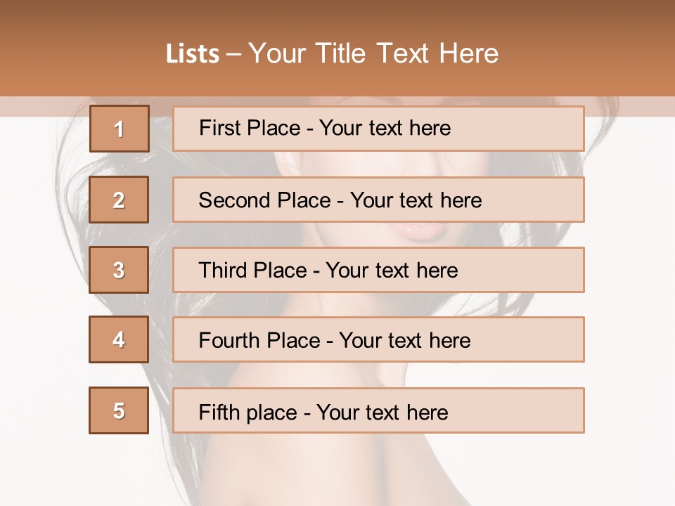 Woman One Straight PowerPoint Template