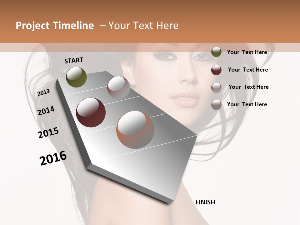 Woman One Straight PowerPoint Template