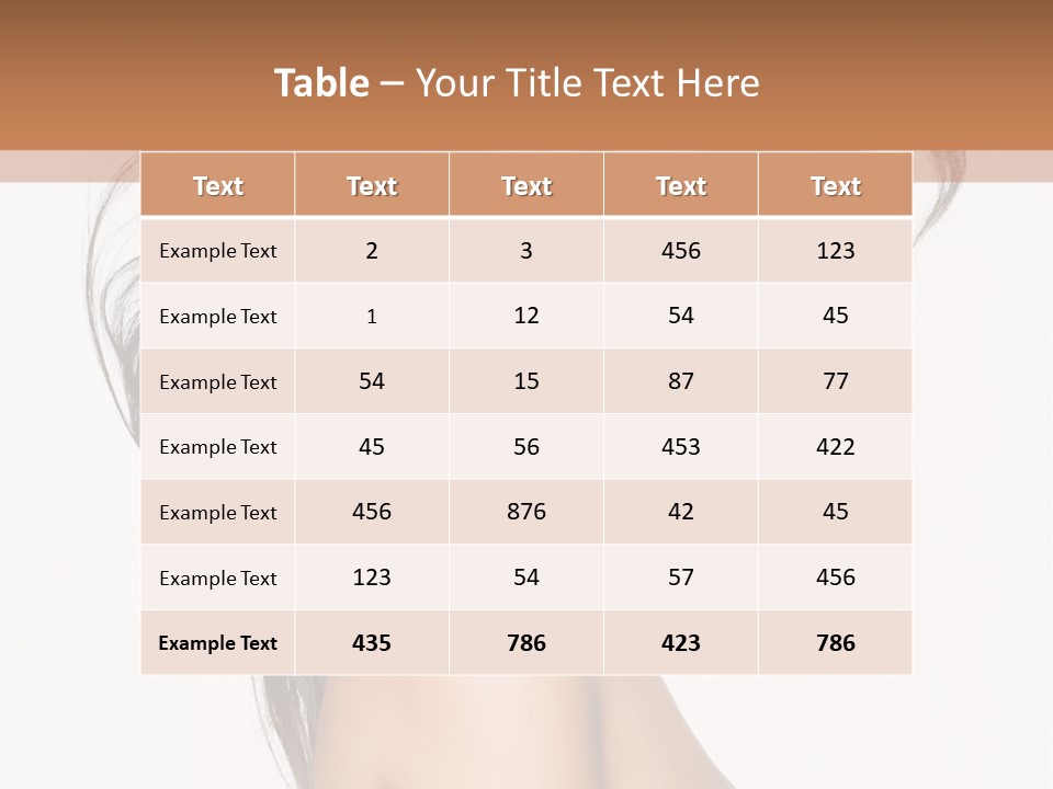 Woman One Straight PowerPoint Template