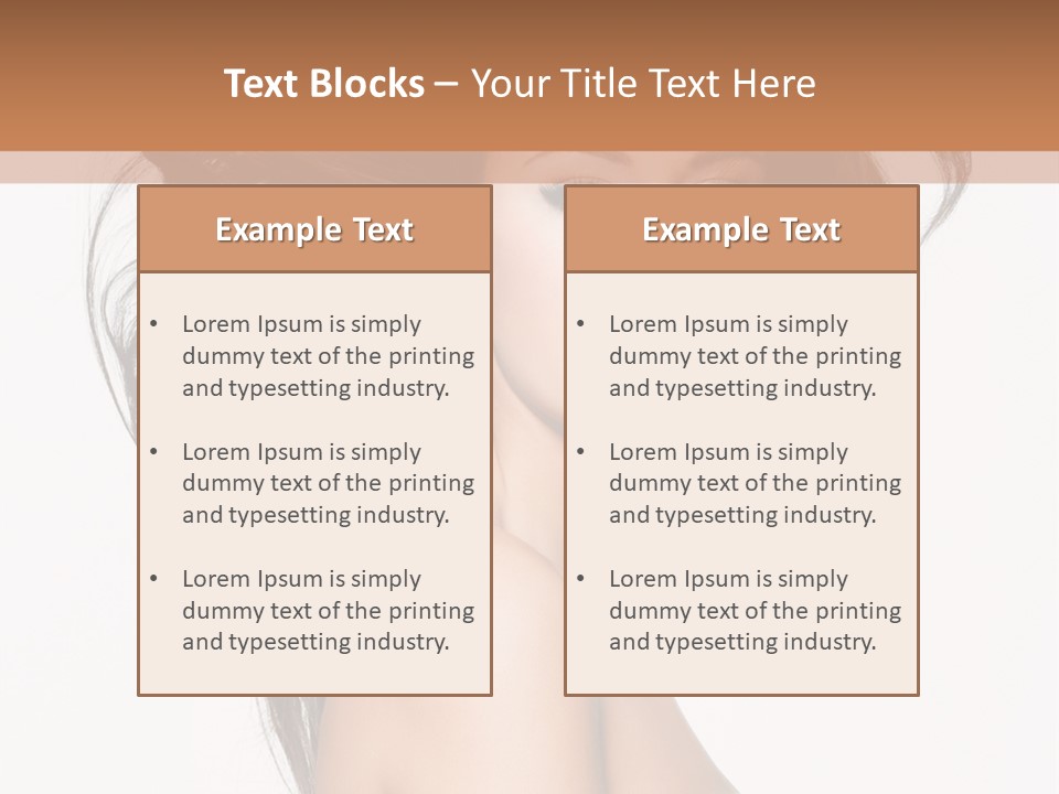 Woman One Straight PowerPoint Template