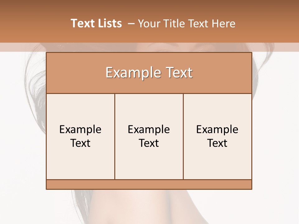 Woman One Straight PowerPoint Template