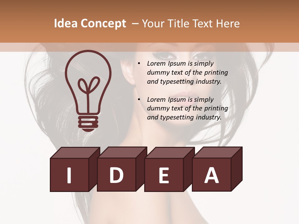 Woman One Straight PowerPoint Template