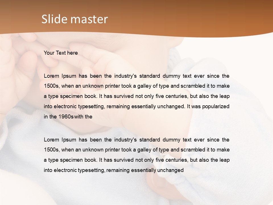 Child Human Tired PowerPoint Template