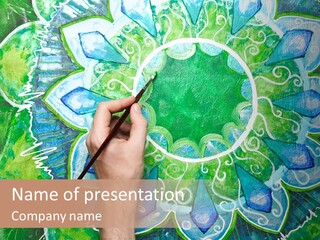 Colorful Decorative Paint PowerPoint Template