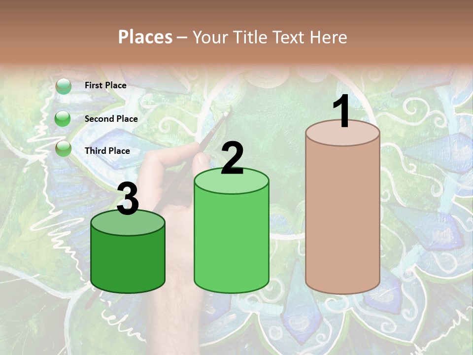 Colorful Decorative Paint PowerPoint Template