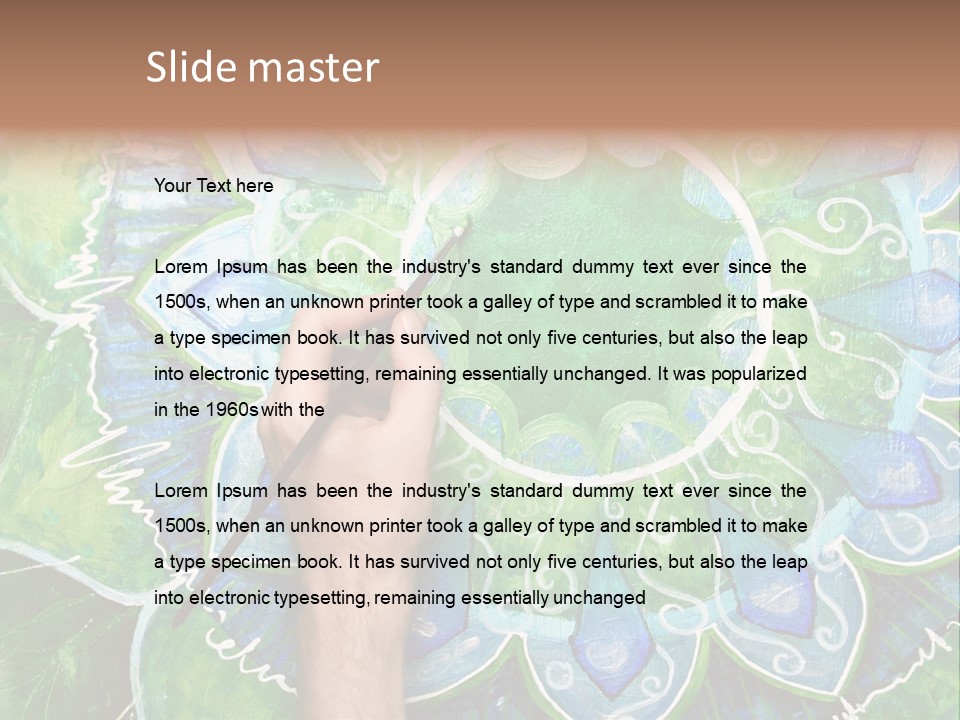 Colorful Decorative Paint PowerPoint Template