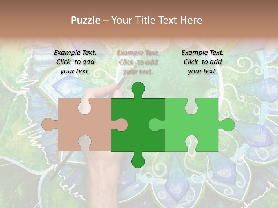 Colorful Decorative Paint PowerPoint Template