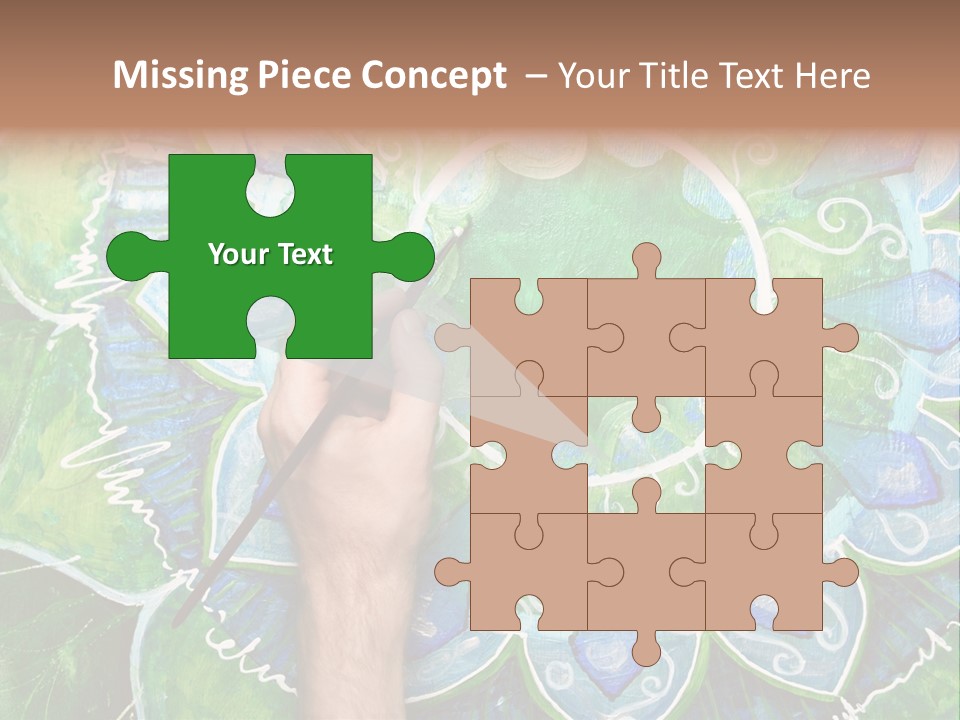 Colorful Decorative Paint PowerPoint Template