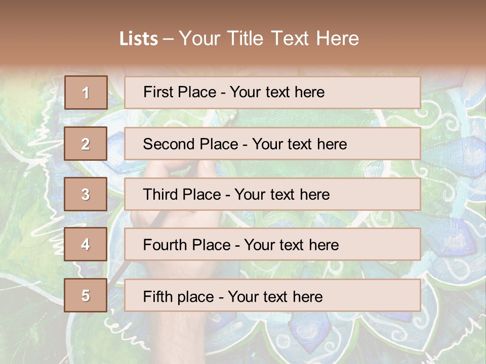 Colorful Decorative Paint PowerPoint Template
